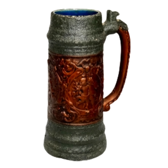 Atlantic Mold Cherub "Winter Joy" Ceramic Beer Stein 10" - Picture 1 of 8